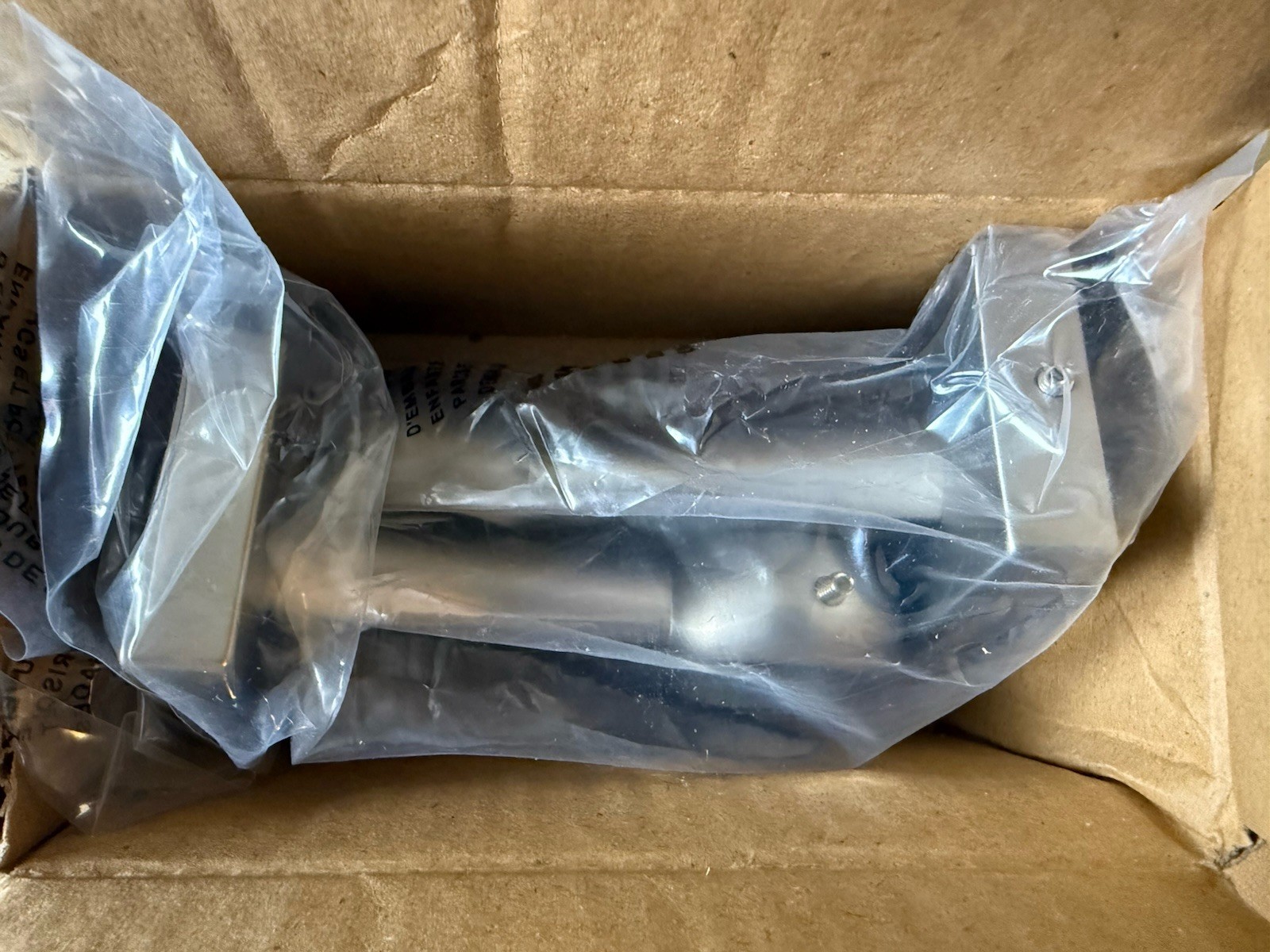 Set of (2) Pottery Barn Pewter Curtain Rod Closed Brackets 1.25″- NEW