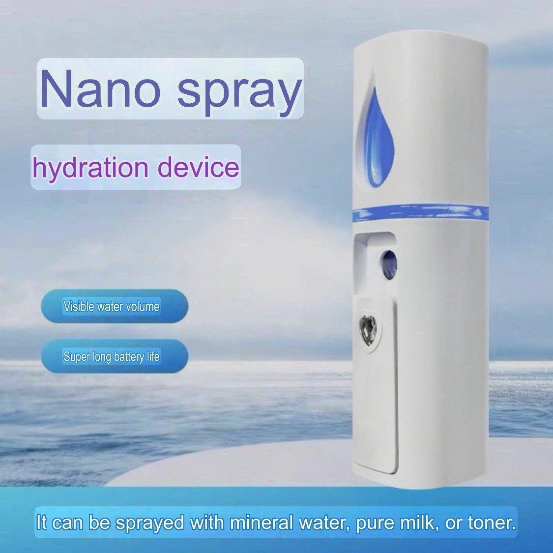 Portable Nano Facial Mister Mini Facial Steamer Atomization Eyelash Extension