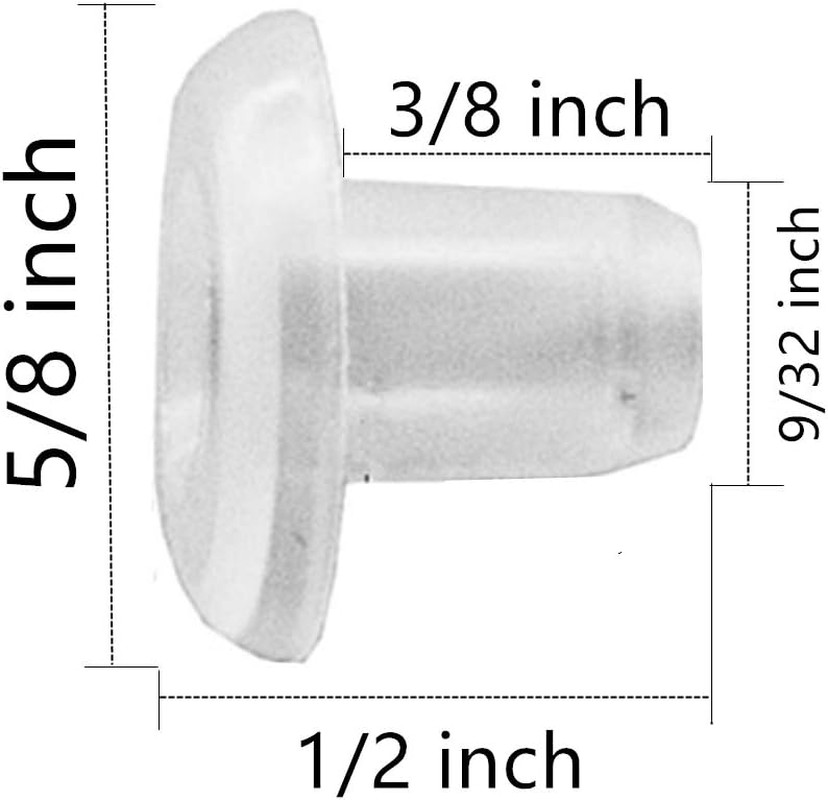 Horizontal Blinds Bottom Rail Cord Button Plug 5/16 In Wood Mini 10 Pcs
