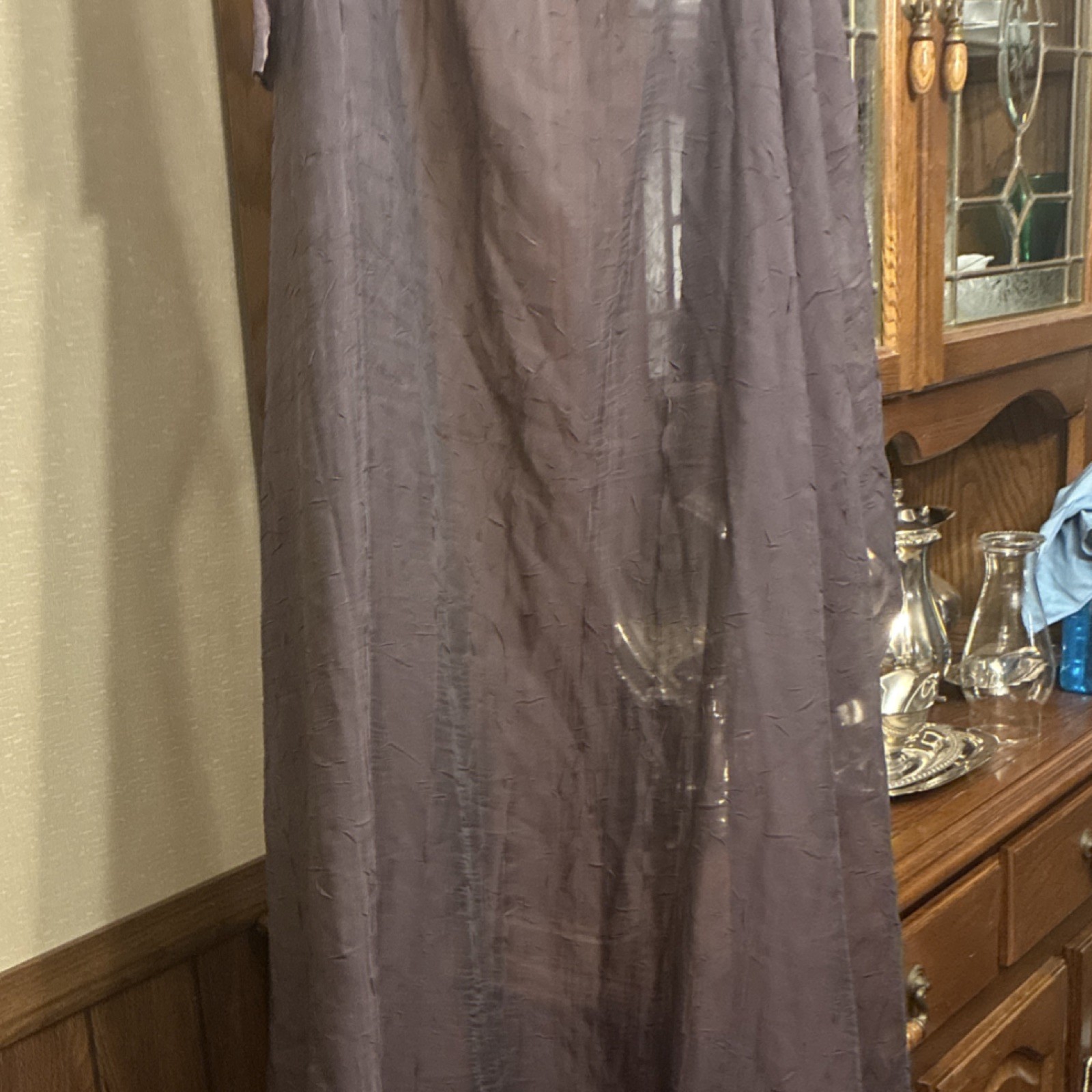 JCPenney Home Collection Purple Sheer Polyester Curtain Panel set of 4 panels