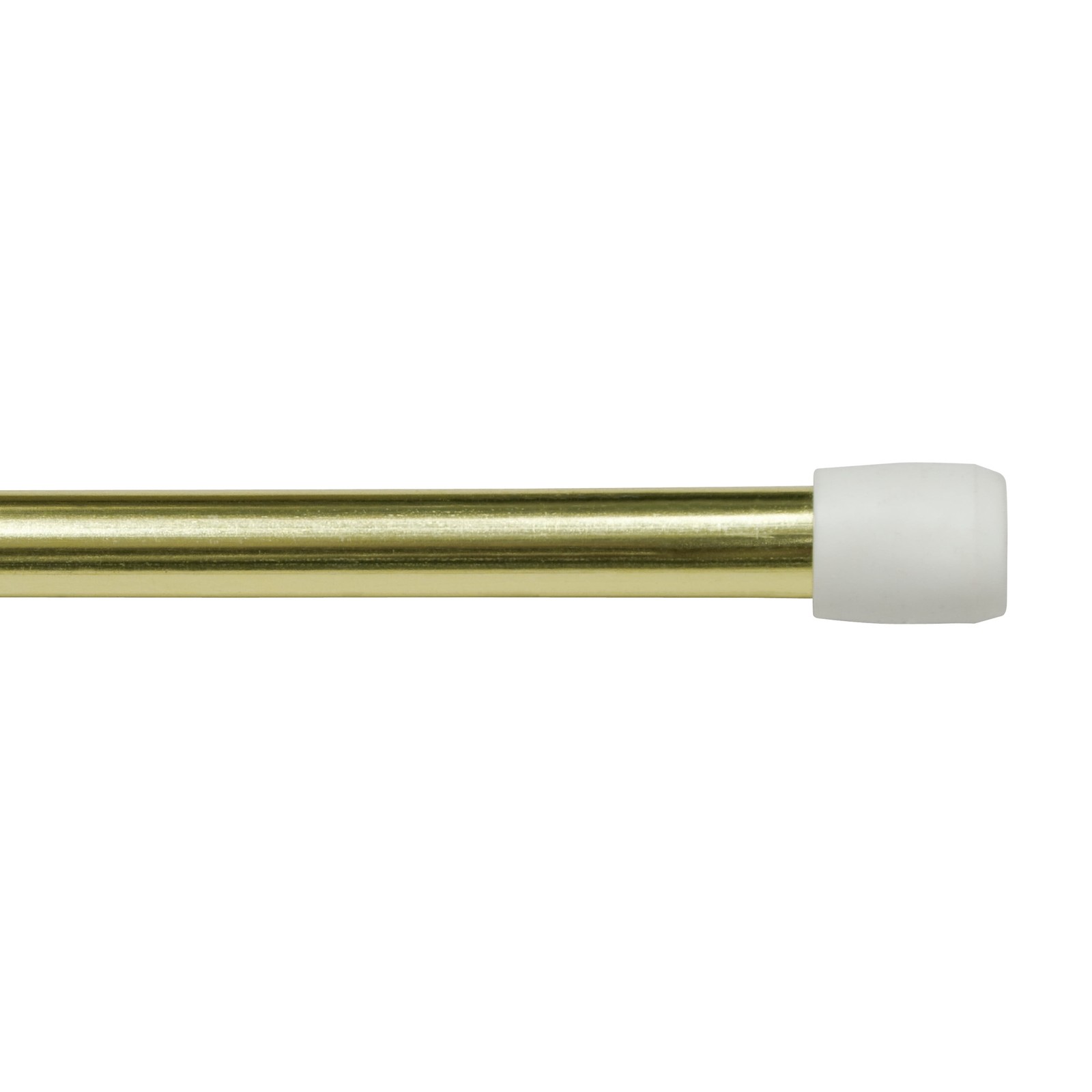 28-48 Inch Adjustable Spring Tension Curtain Rod, 7/16 In. Diameter Steel Tube,