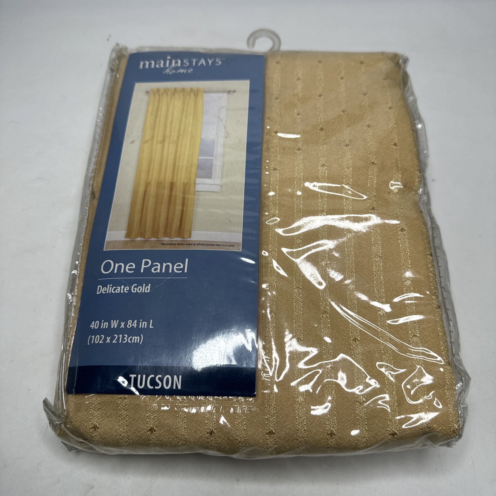 Mainstays Home Delicate Gold Tuscon One Panel 40″ W x 84″ L Brand New