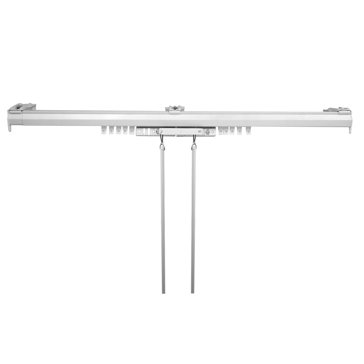 48 inch White Traverse Rod Baton Draw Rod Desyne Baton Draw Traverse Rod
