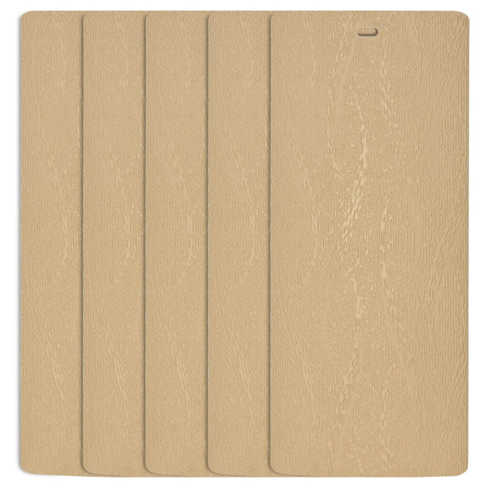 DALIX Palm Vertical Window Blinds Premium Textured Set of 5 Pack Qty / Taupe