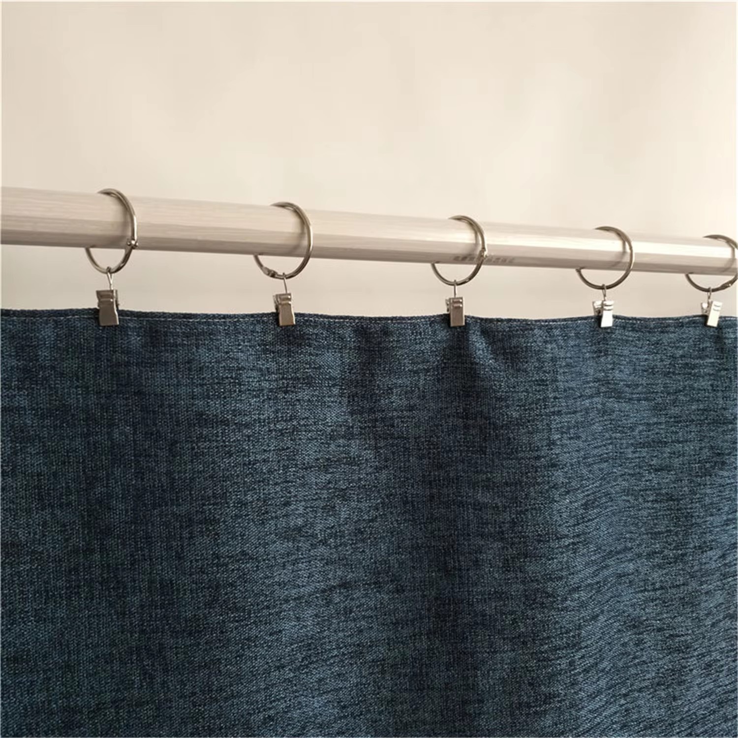 Curtain Clip Rings, Openable Metal Hooks, Rustproof finish for Window Rods