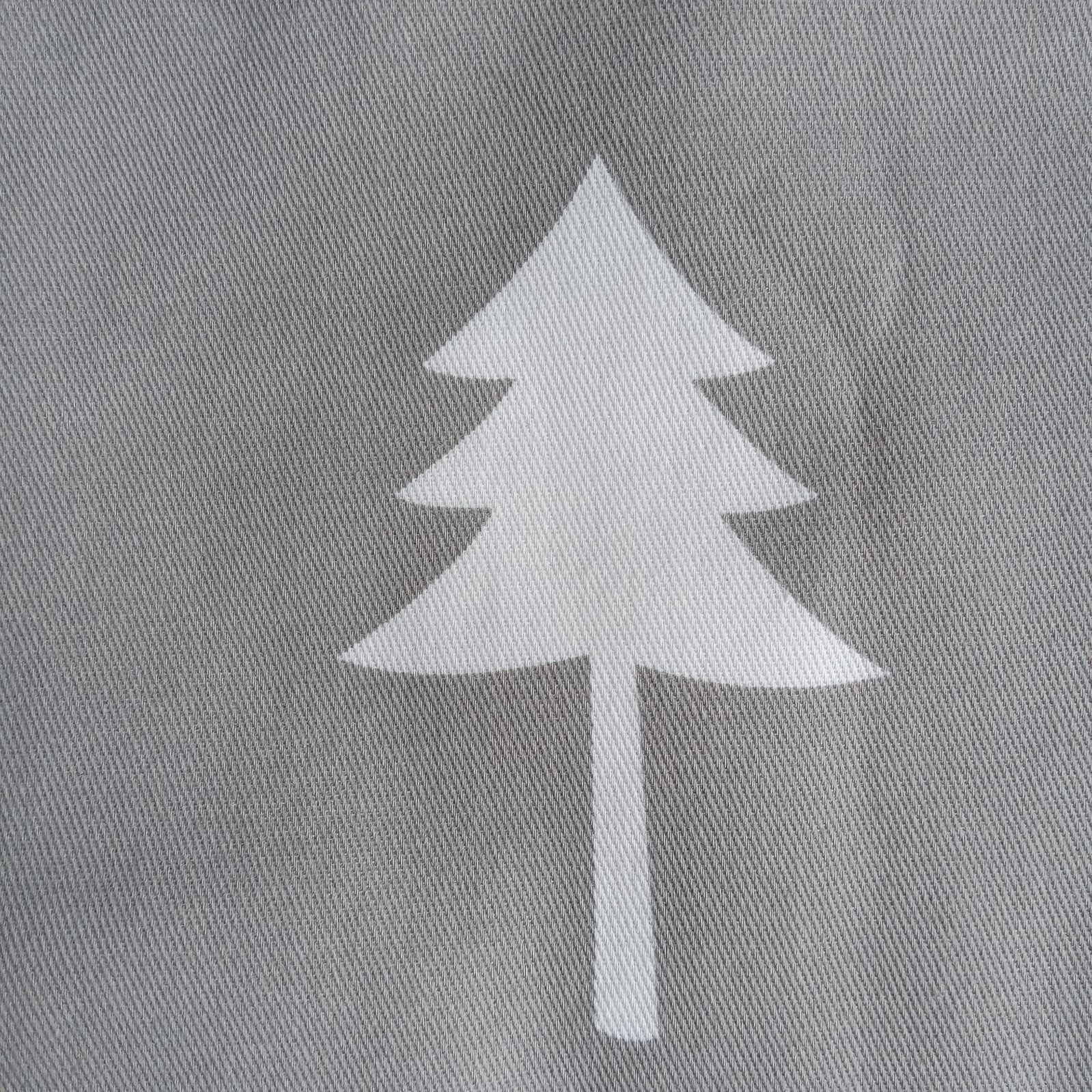 Curtains-Blackout- TWO PANELS, Cloud Island, 42”x63” Gray w/Trees FAST SHIPPING!