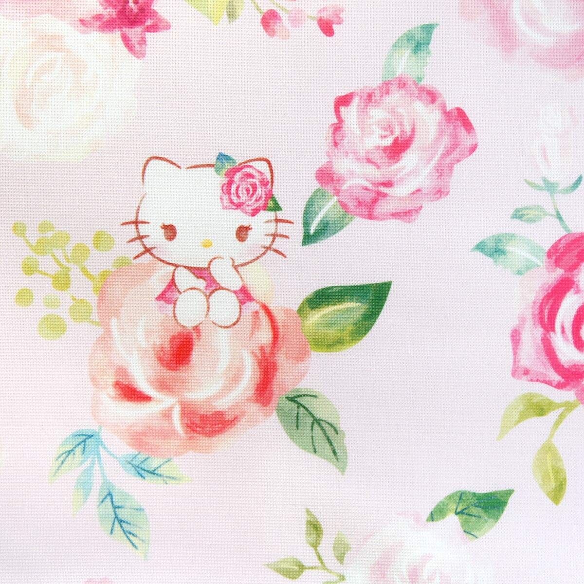 Cafe Curtain Hello Kitty Rose Garden Pink Width 120 x Length 45cm