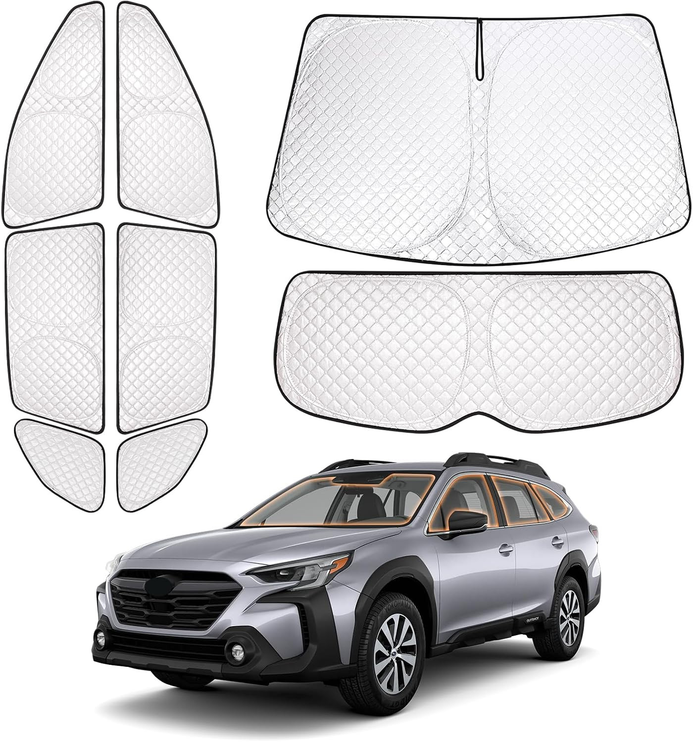 2021–2024 Outback Window Covers | 6-Layer Full Coverage Window Shade 99% Blackou
