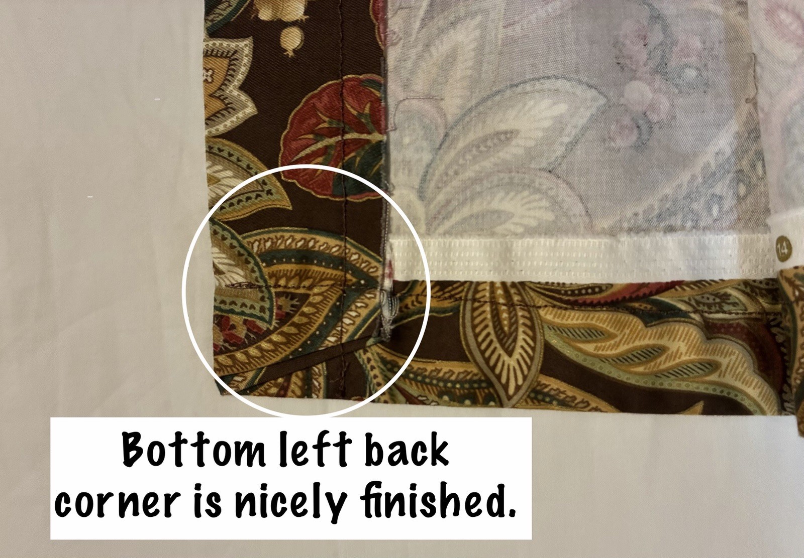 Stefania By Five Queens Court Window Valance 110Lx20”W ~Lovely~Homemade *Flaws*