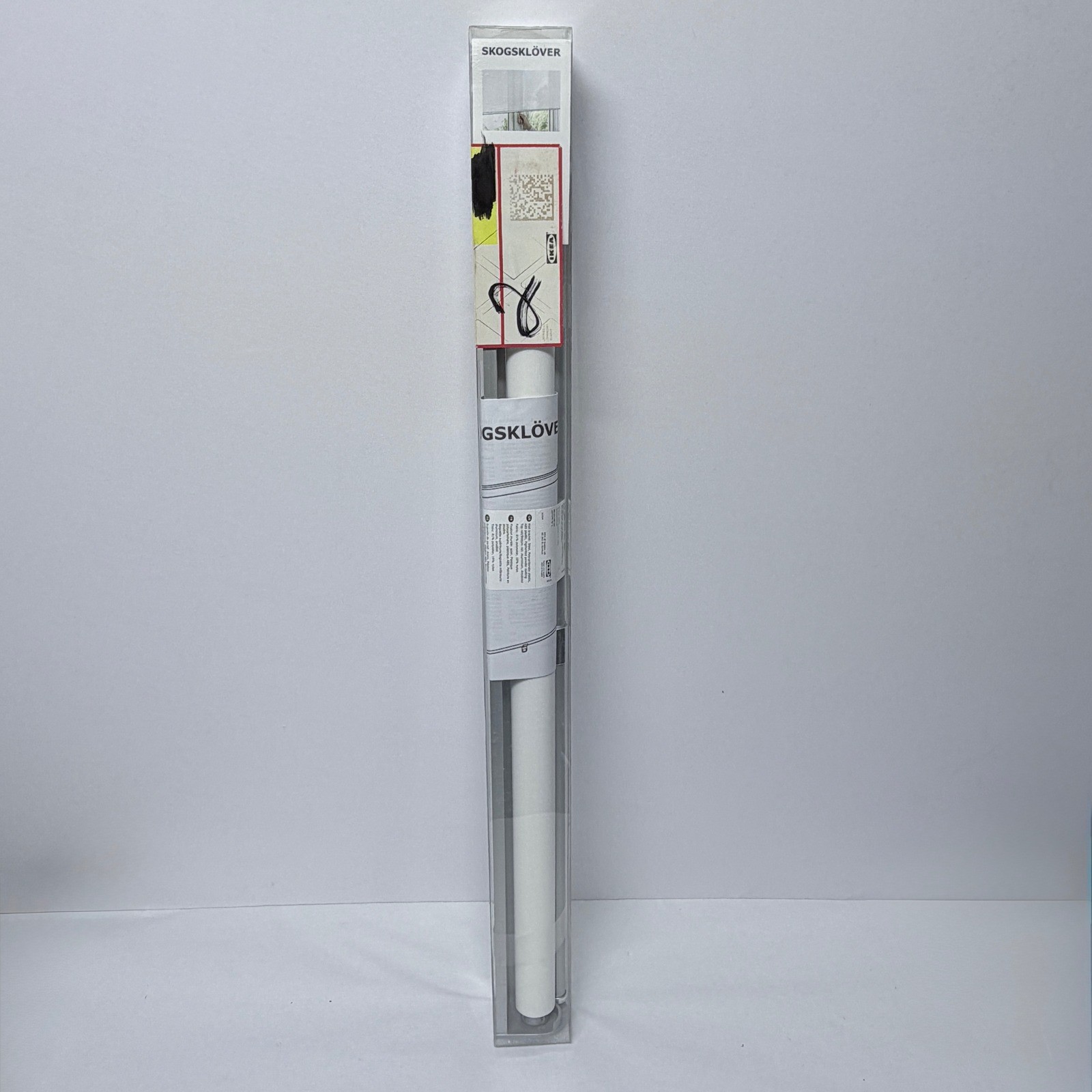 IKEA SKOGSKLÖVER Roller Blind White 27×76.75 Light Filtering Cordless Shade