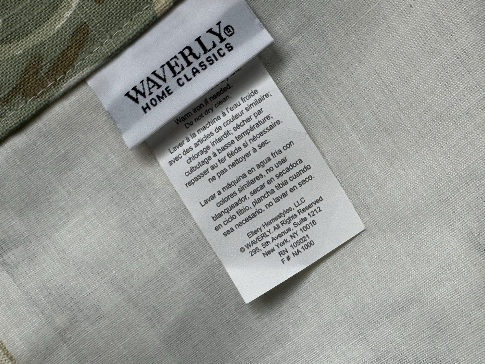 Waverly Home Classics Spring Bling Valance 52x18in Green Beige