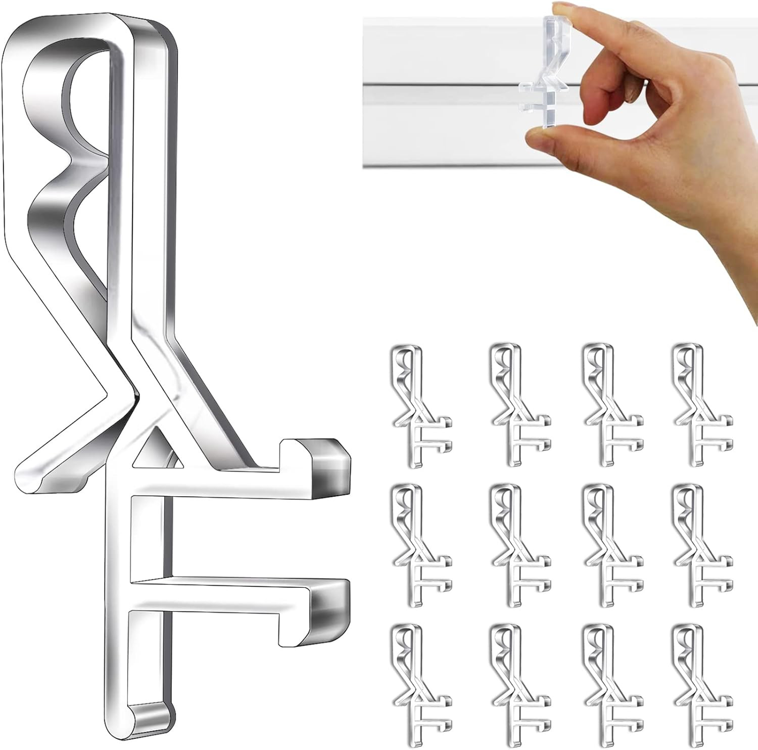 1-7/8Inch Hidden Channel Valance Clips for the Valance with a Groove in the Back