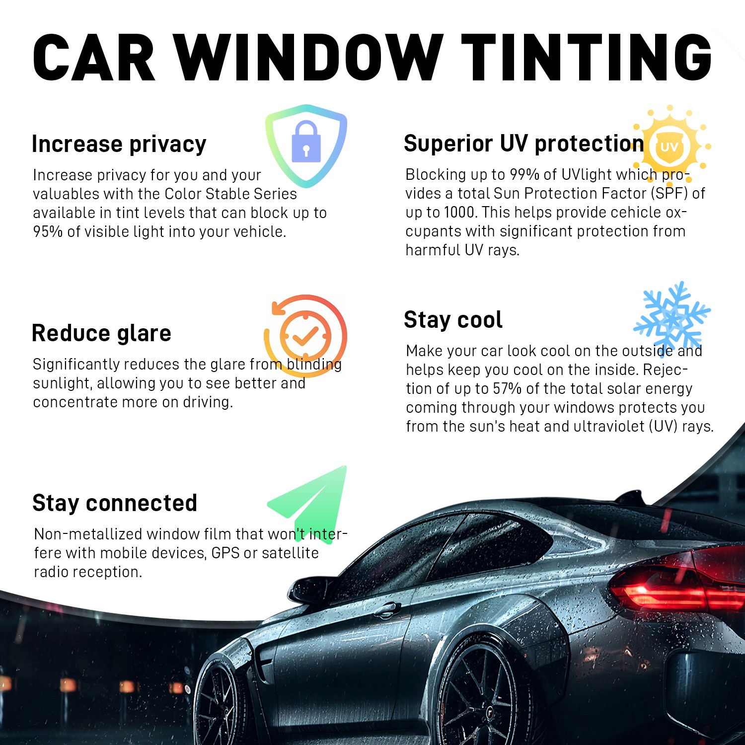 Ceramic Window Tint Roll for Home, Office, , Truck, Auto – Any Size & Shade