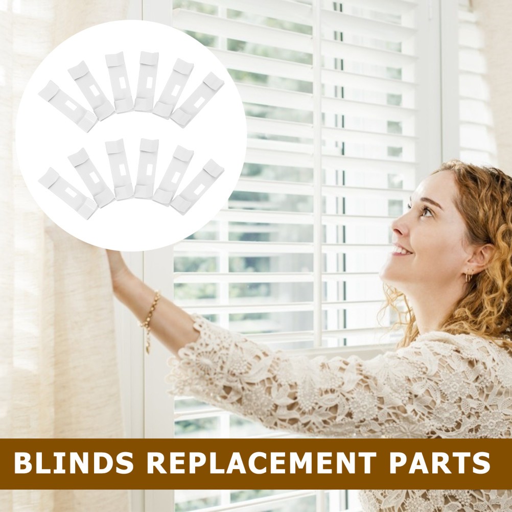 Blind Repair Vane Savers Metal White for Home Improvement 12Pcs