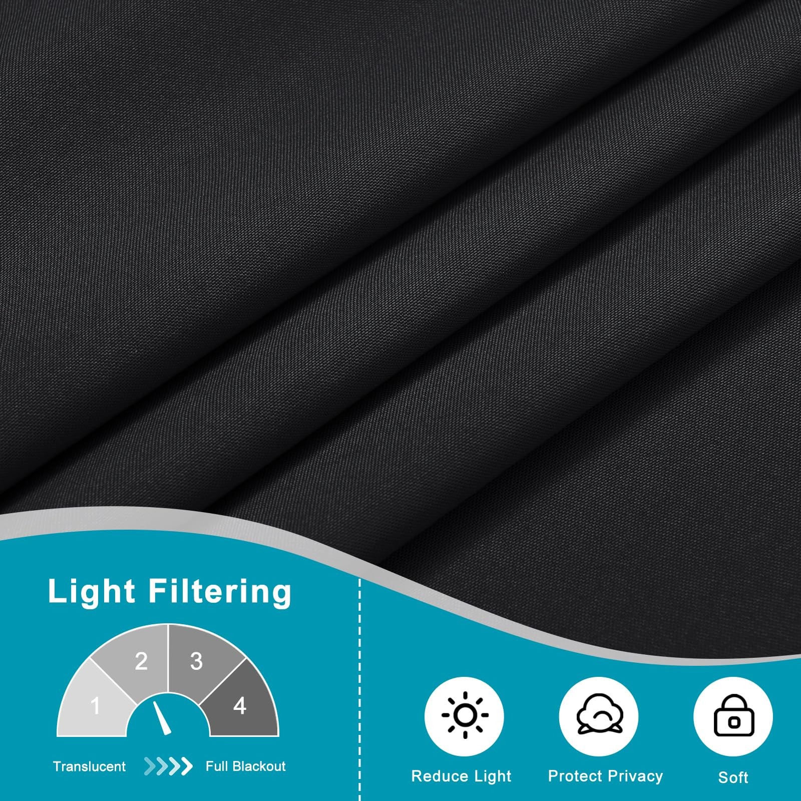 French Door Curtains for Small Windows, Rod Pocket Sidelight Panel, 24×40 inch