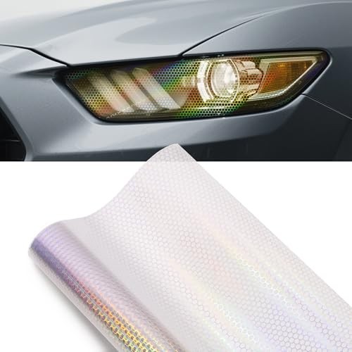 Headlight Taillight Tint Film – 12 x 60 12in x 60in Crystal Clear Honeycomb