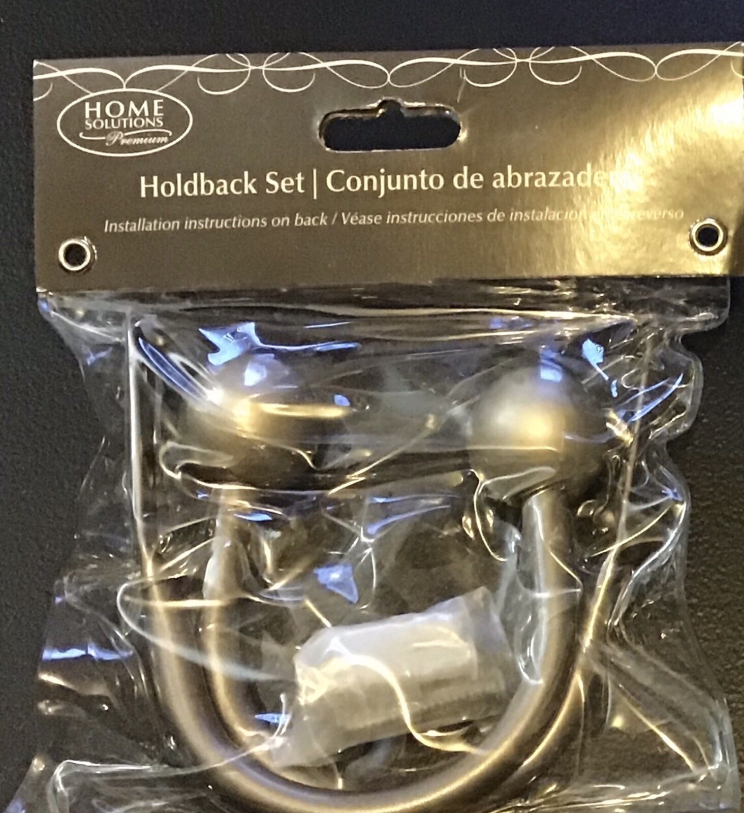 Home Solutions Curtain Holdback Tie Back Set PLEASE READ DESCRIPTION