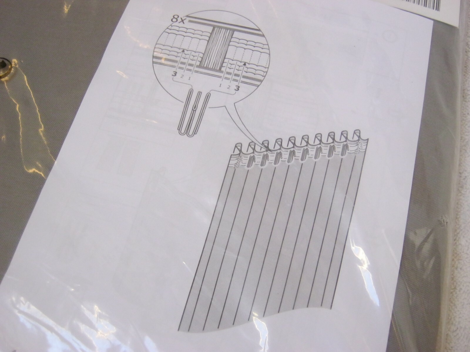 Ikea Vivan Curtain Sheers ” New ” In Package, Gray, 1 Pair, Must See
