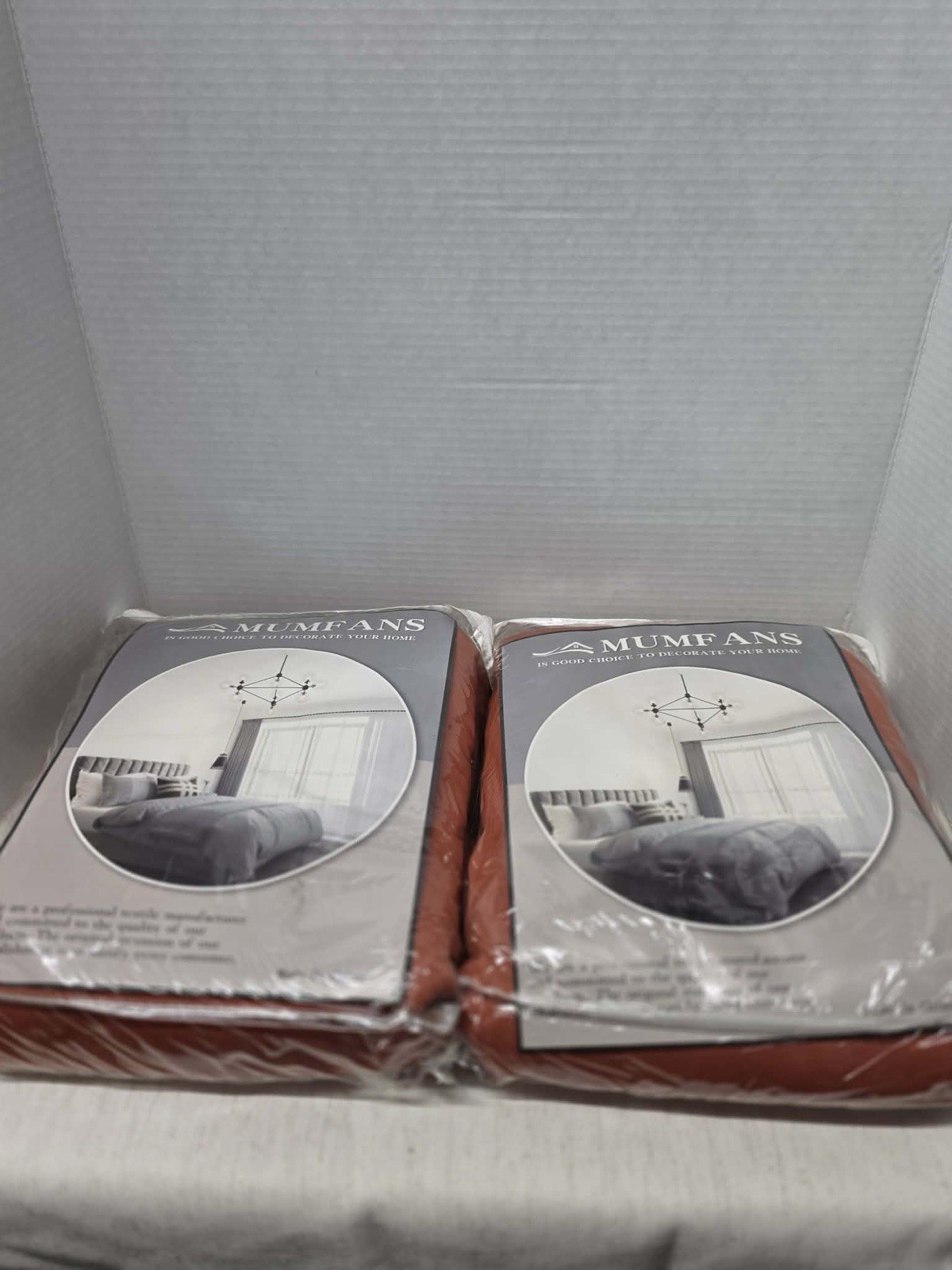 MUMFANS Blackout Curtains Rust Terracotta Window Curtain Panels Set New