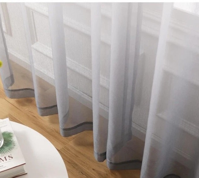 Sheer Curtains 54″X 84″ Each Panel 2 Panels Grommet Indoor/Outdoor New In Pkg