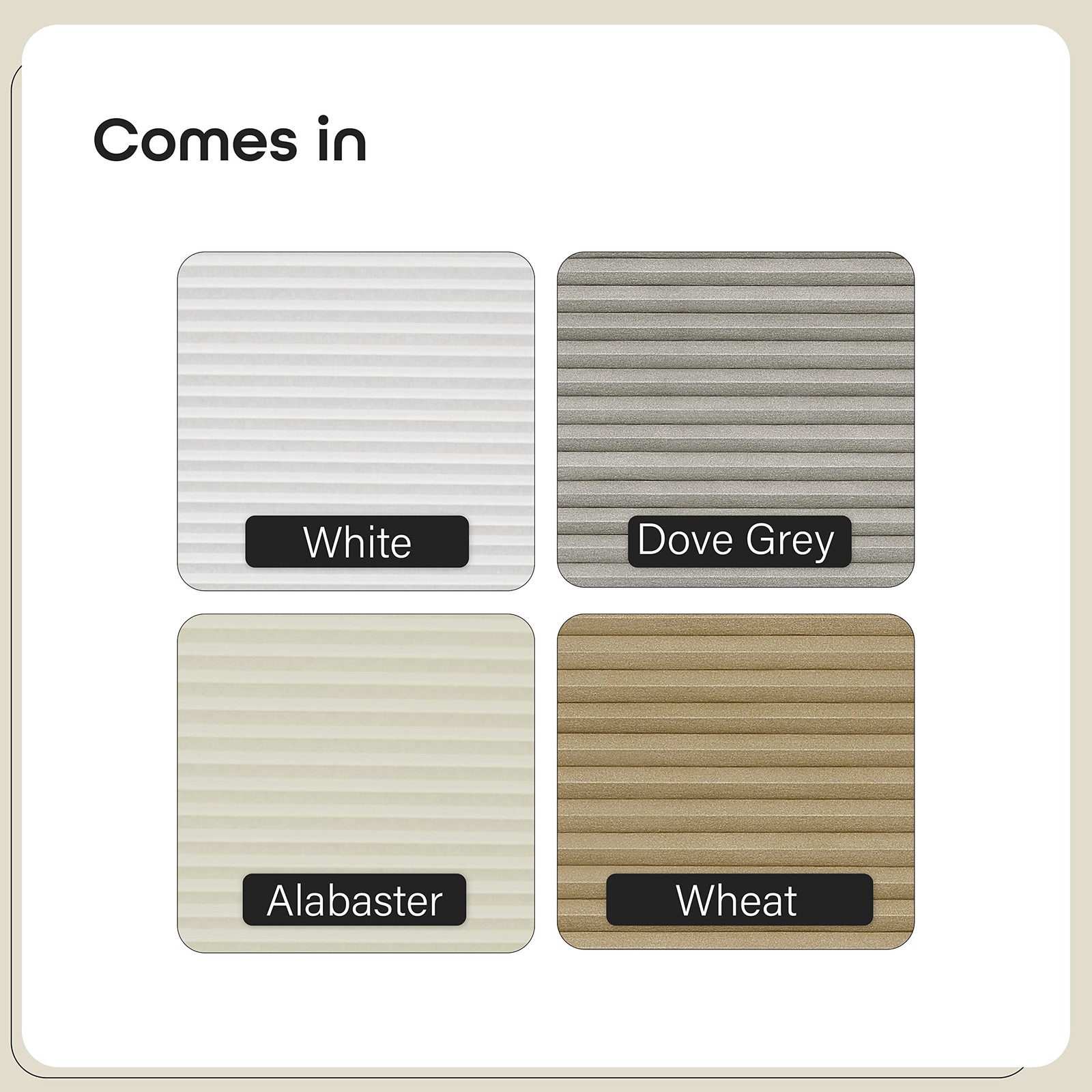 Cordless Cellular Pleated Window Shades – 27 Inch Width, 64 Inch Length – White