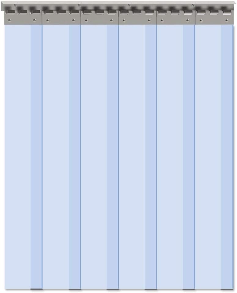 6PCS 84″x36″ Clear PVC Strip Curtain – Weather-Resistant & Durable Design