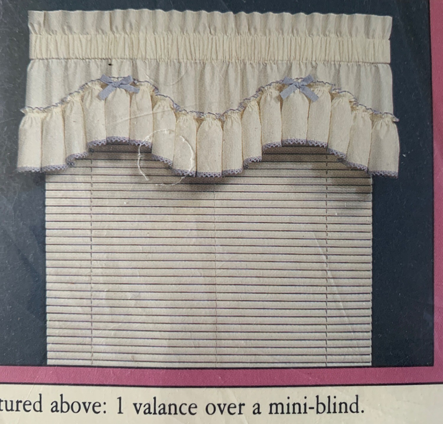 Vintage Jill Valance #V540 Country Fresh Style 66″ W x 17″ L Pin-On Bows Model C