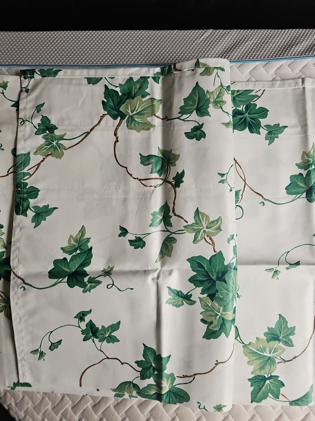 VTG Waverly English Ivy Crystal Balloon Valance Polished Cotton NEW
