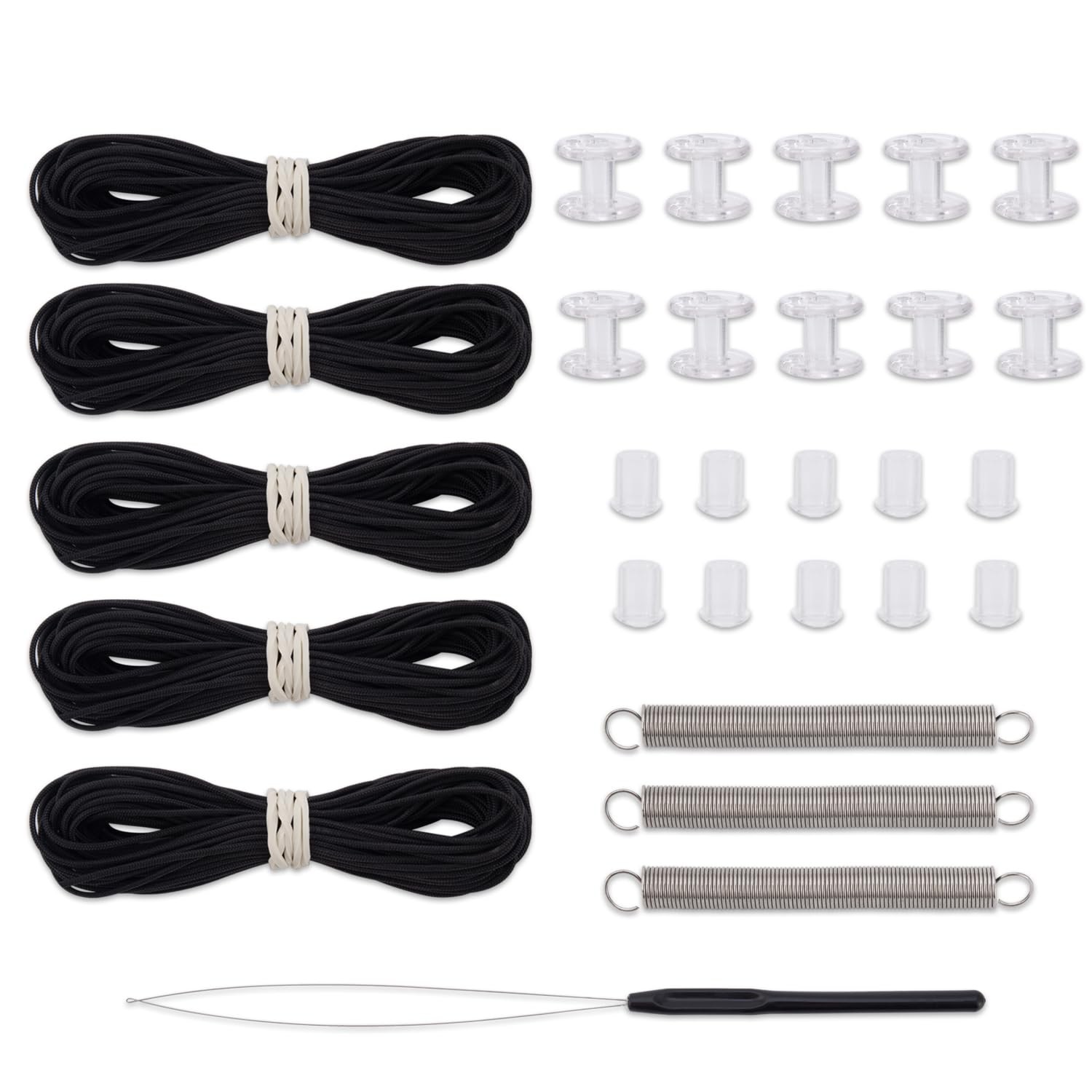1 PCS RV Pleated Shade Repair Restringing Kit Day Night Window Blind Black