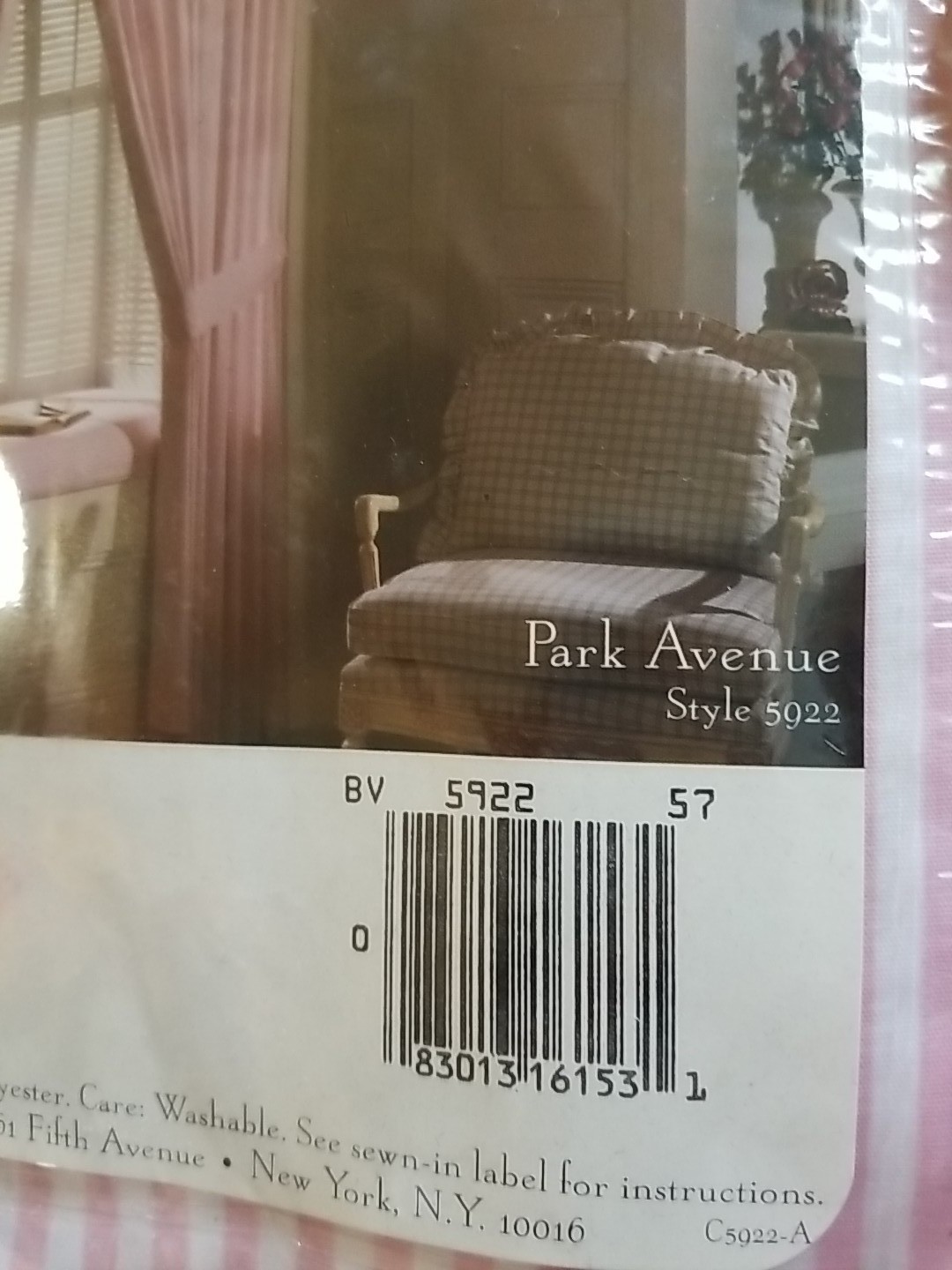 Croscill Rosebud BLOUSON VALANCE Park Avenue Candy Stripe Pink 88×15 NiP