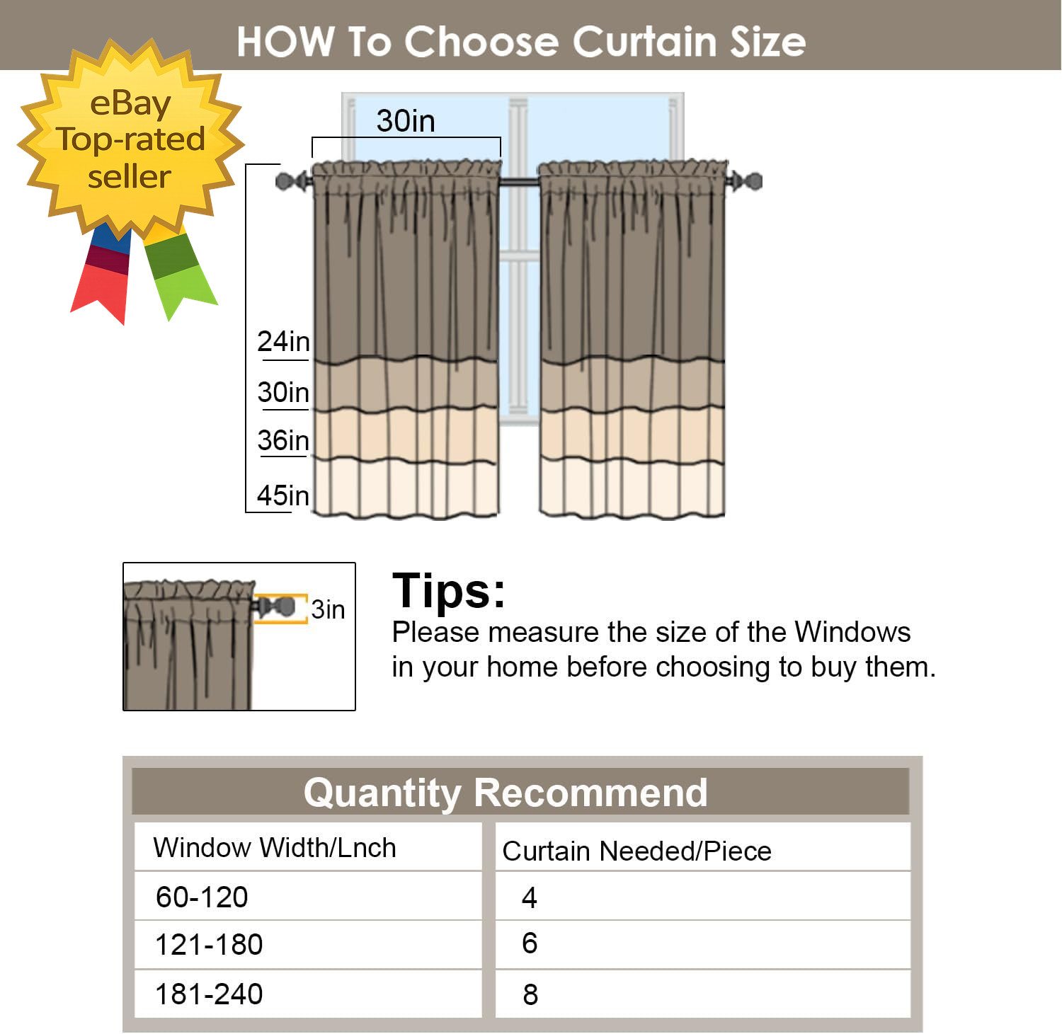 24 Inch Long Tier Curtains for Small Window Short Blackout Kitchen Curtains ove