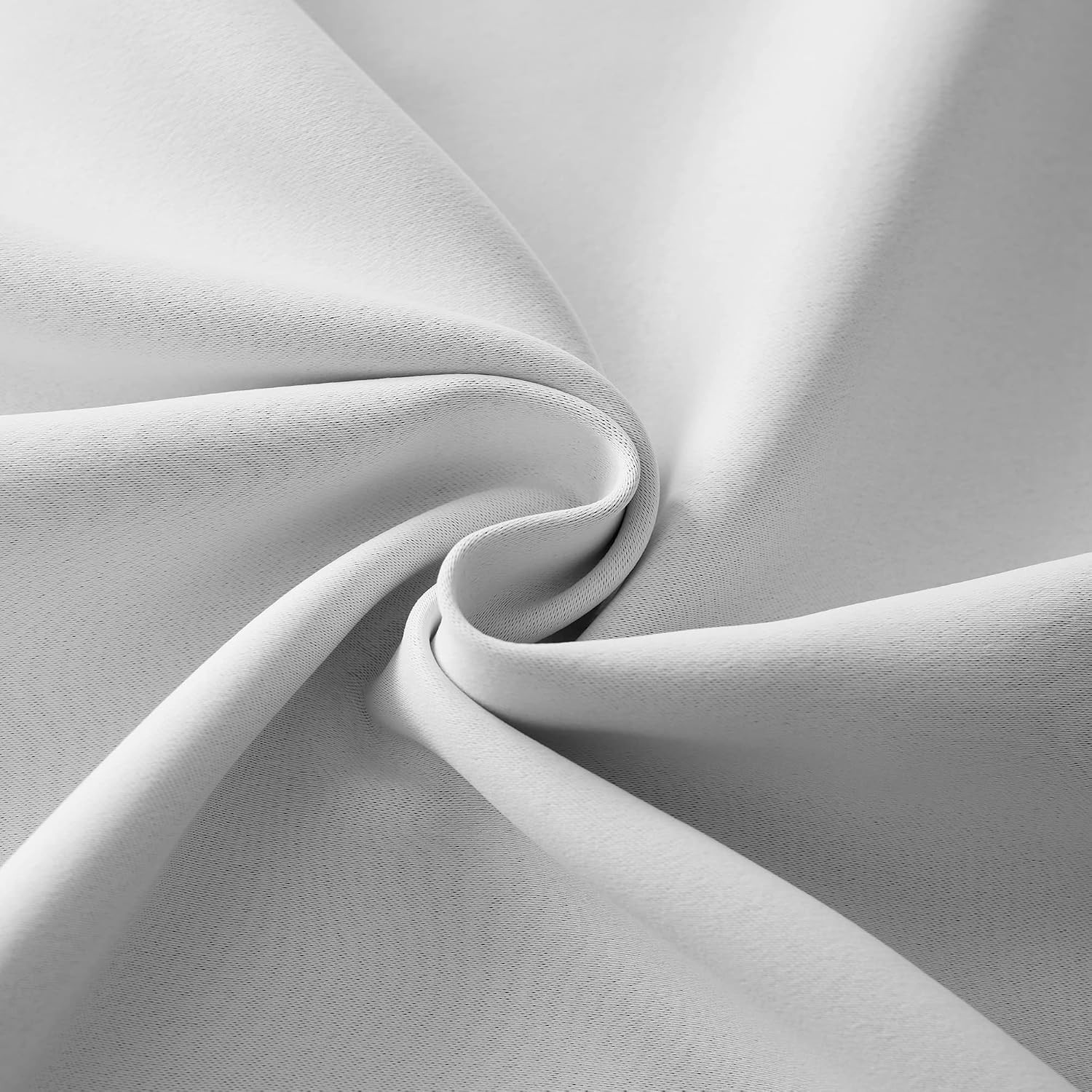 Sanceor 11ft Length Pale Gray Extra Long Blackout Curtain,Custom Made,Fancy High