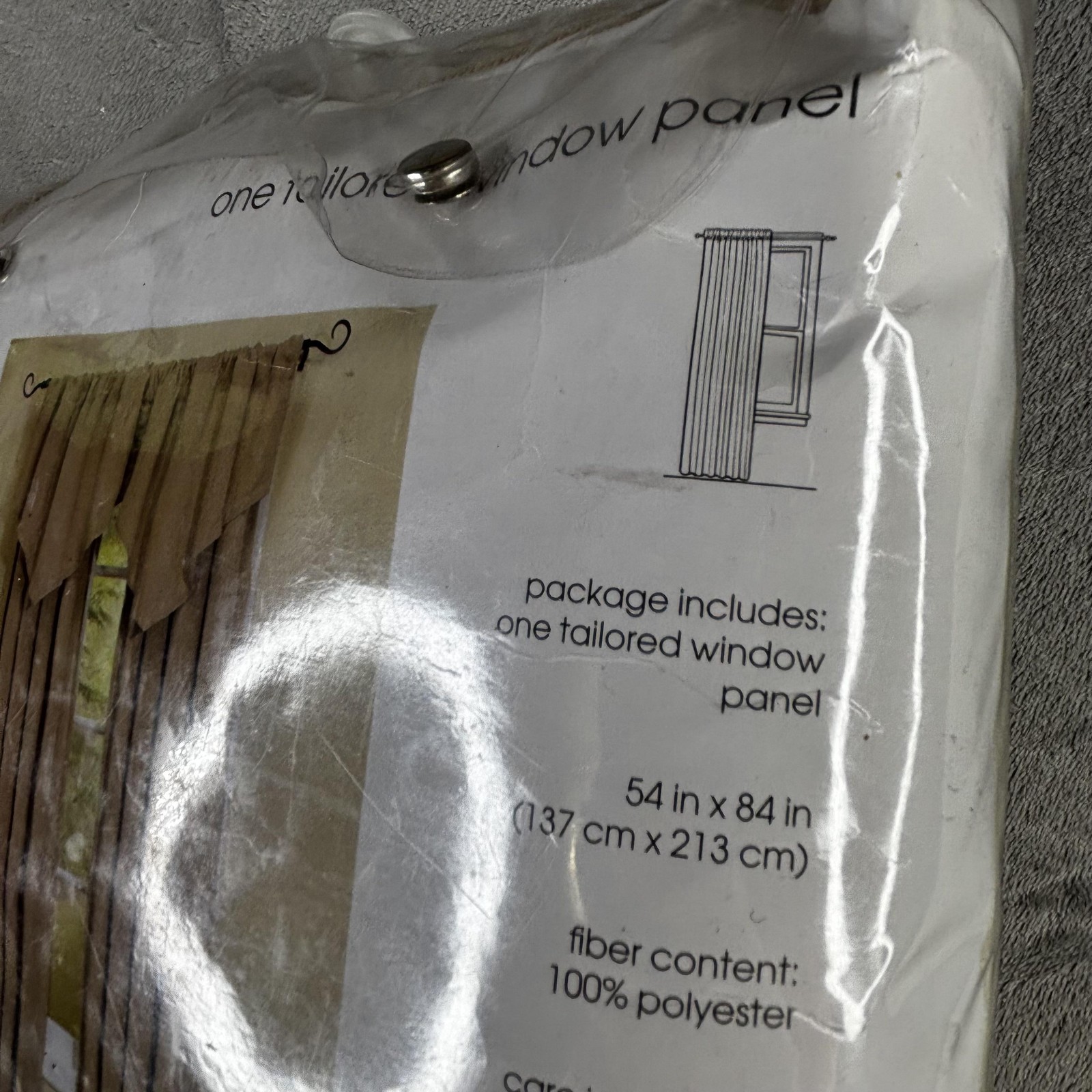 Joseph Abboud Window Panel Curtain 54×84 Inch Single Panel Polyester New Drapery
