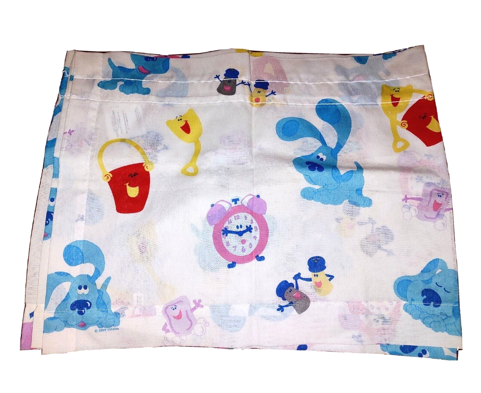 Vintage BLUES CLUES Window Valance 44in x 16in Cotton Polyester Dan River ONE