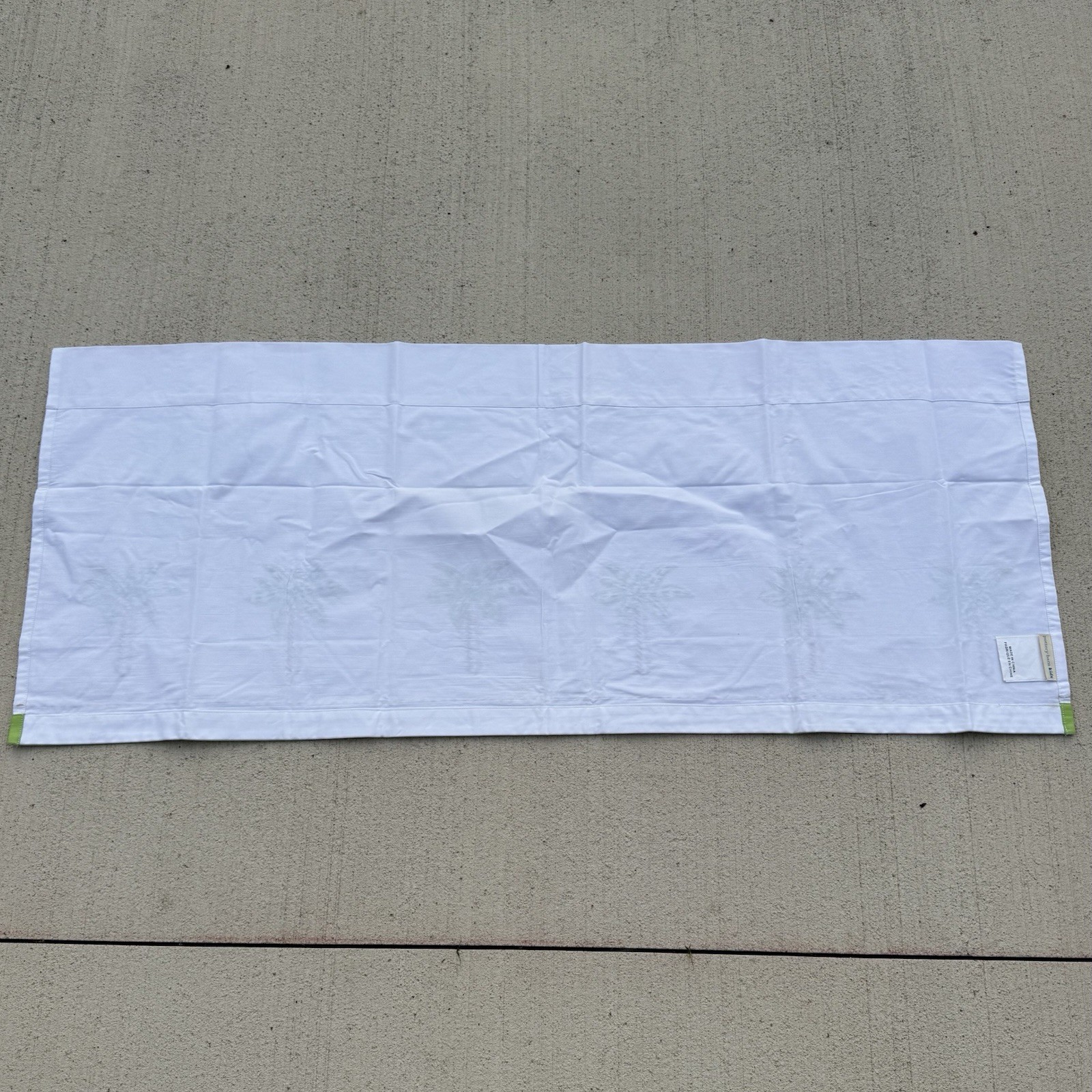 Pottery Barn Kids Valance 18″x44″ Embroidered Palm Trees Cotton in EUC
