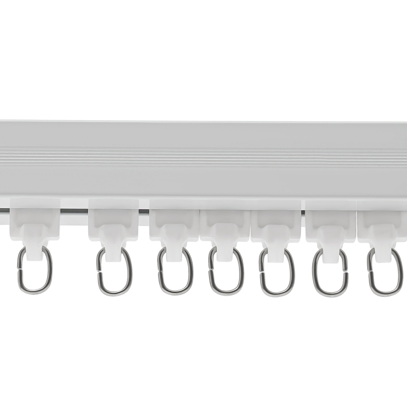 Smart Motorized Curtain Track W/ Remote Control Electric Curtain Track White USA