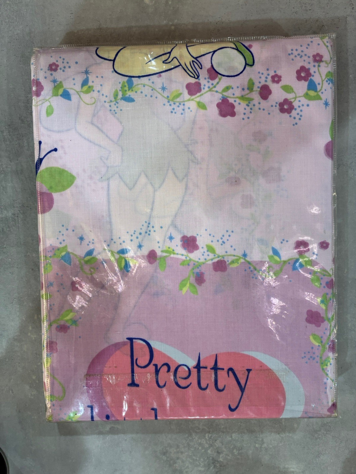 DISNEY Home Tinkerbell Curtains Tab Top Pair 120cm X 213cm Cotton Fairies Pink