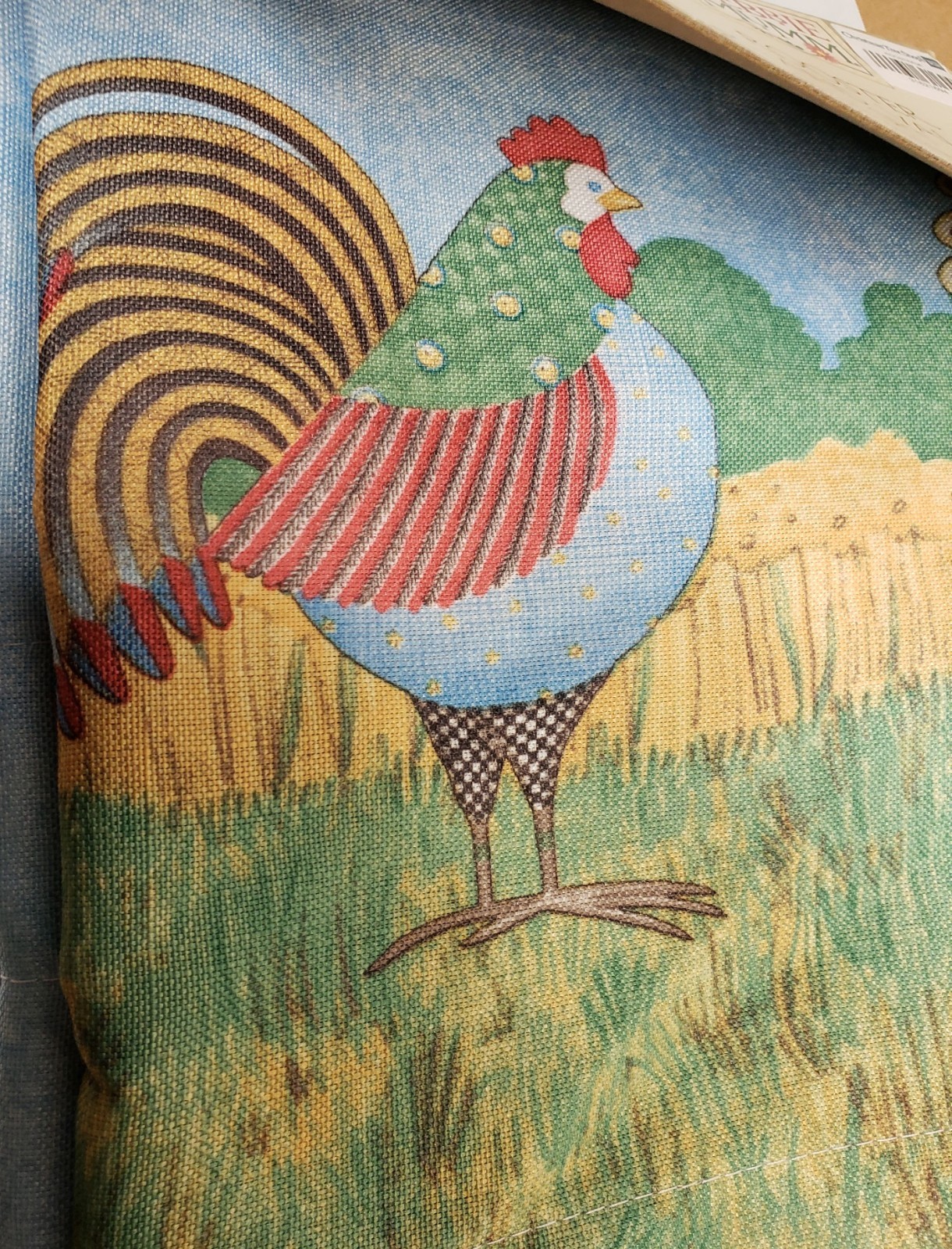 3 pc Curtains Set: 2 Tiers (28″)& Valance (56″x14″) COUNTRY ROOSTERS,Debbie Mumm