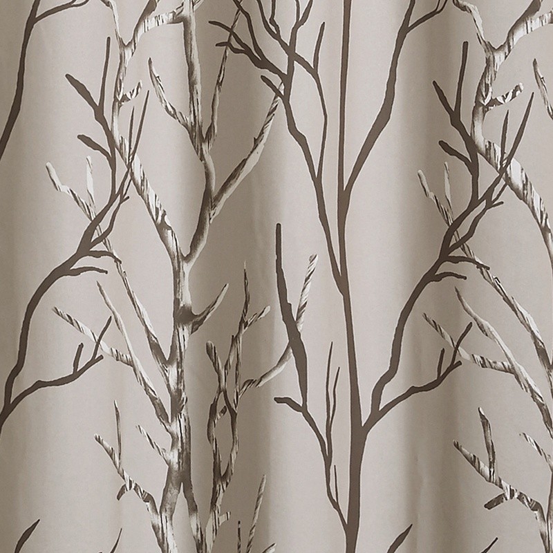 Blackout Grommet Curtain Panel Branch Print Noise Reduction Energy Savings New