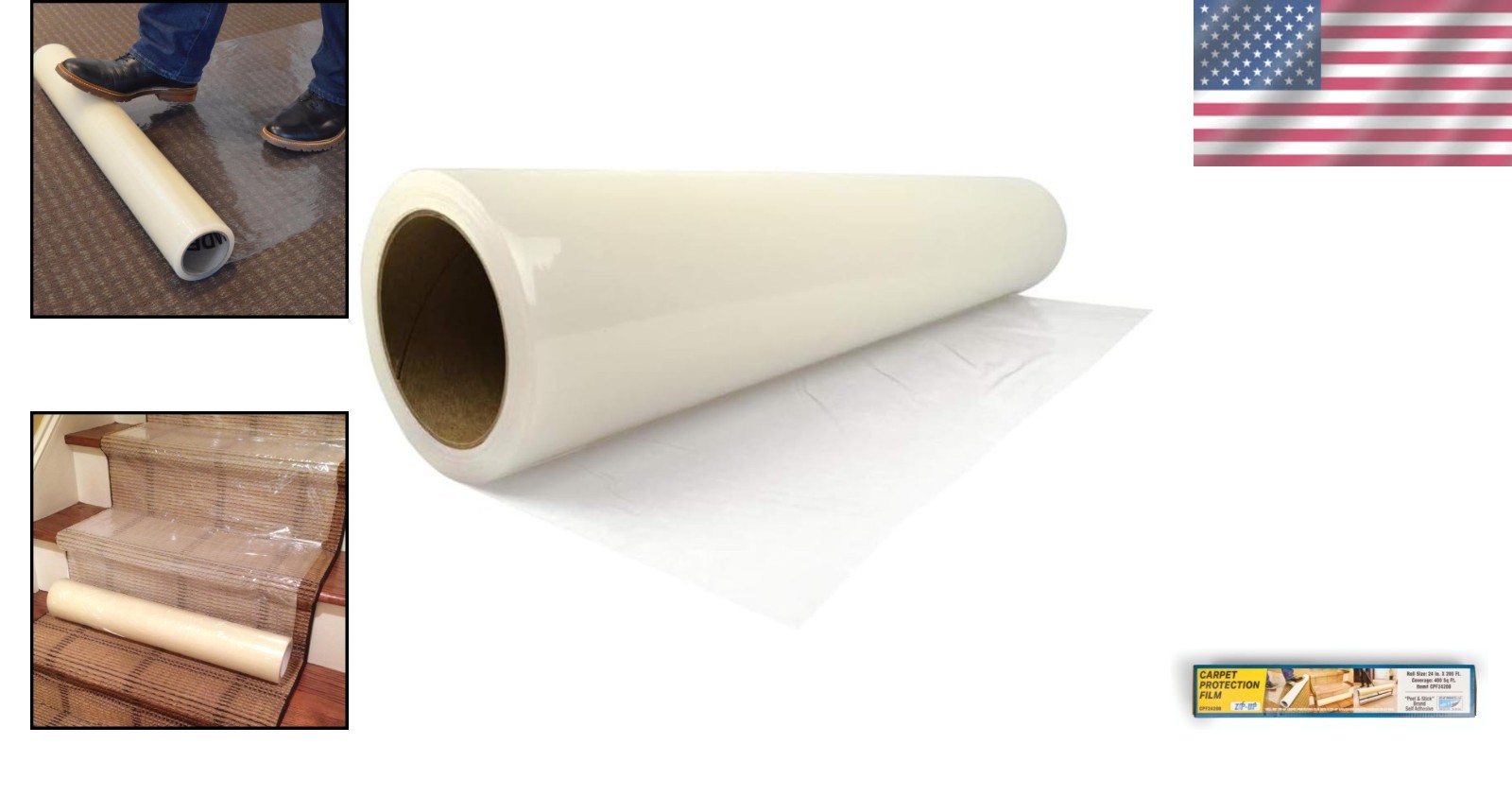 3 MIL Carpet Shield Film Roll – Commercial & Residential