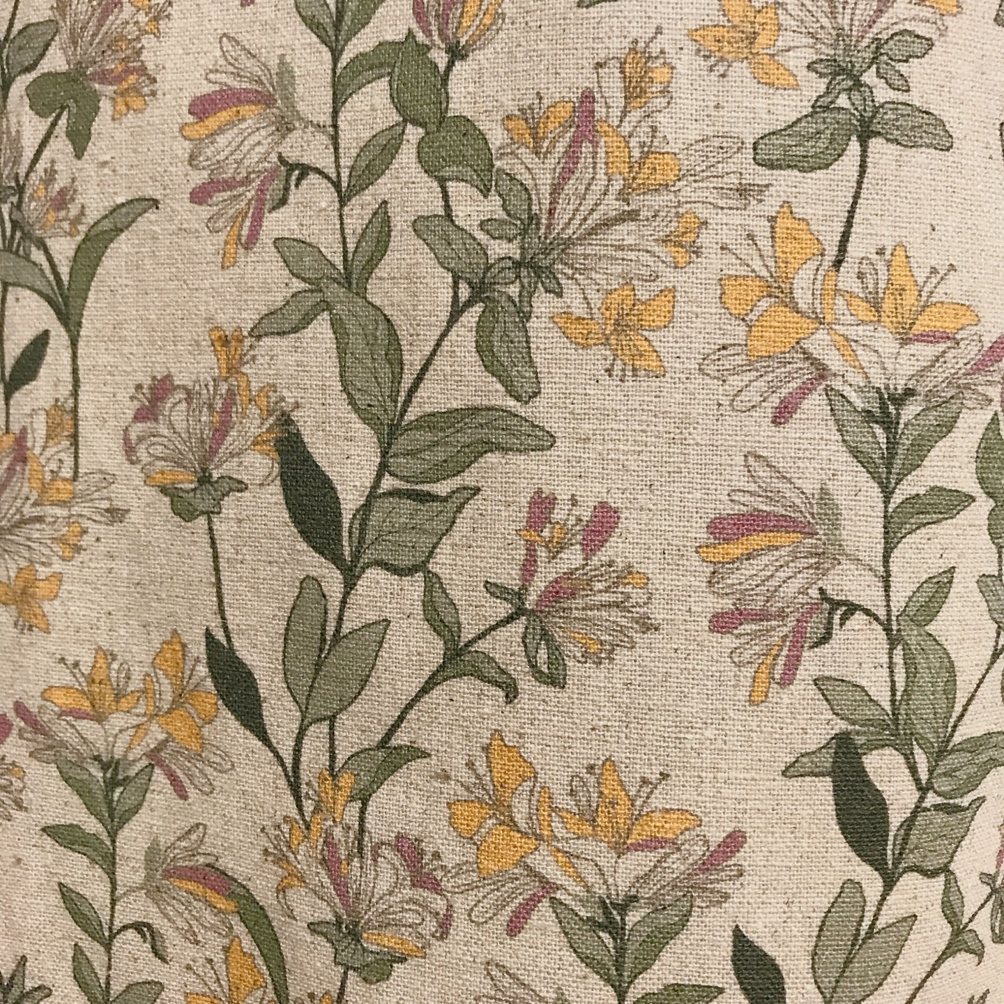 Handcrafted Botanical Curtains Linen Blend Custom Drapery Panels Made to Order