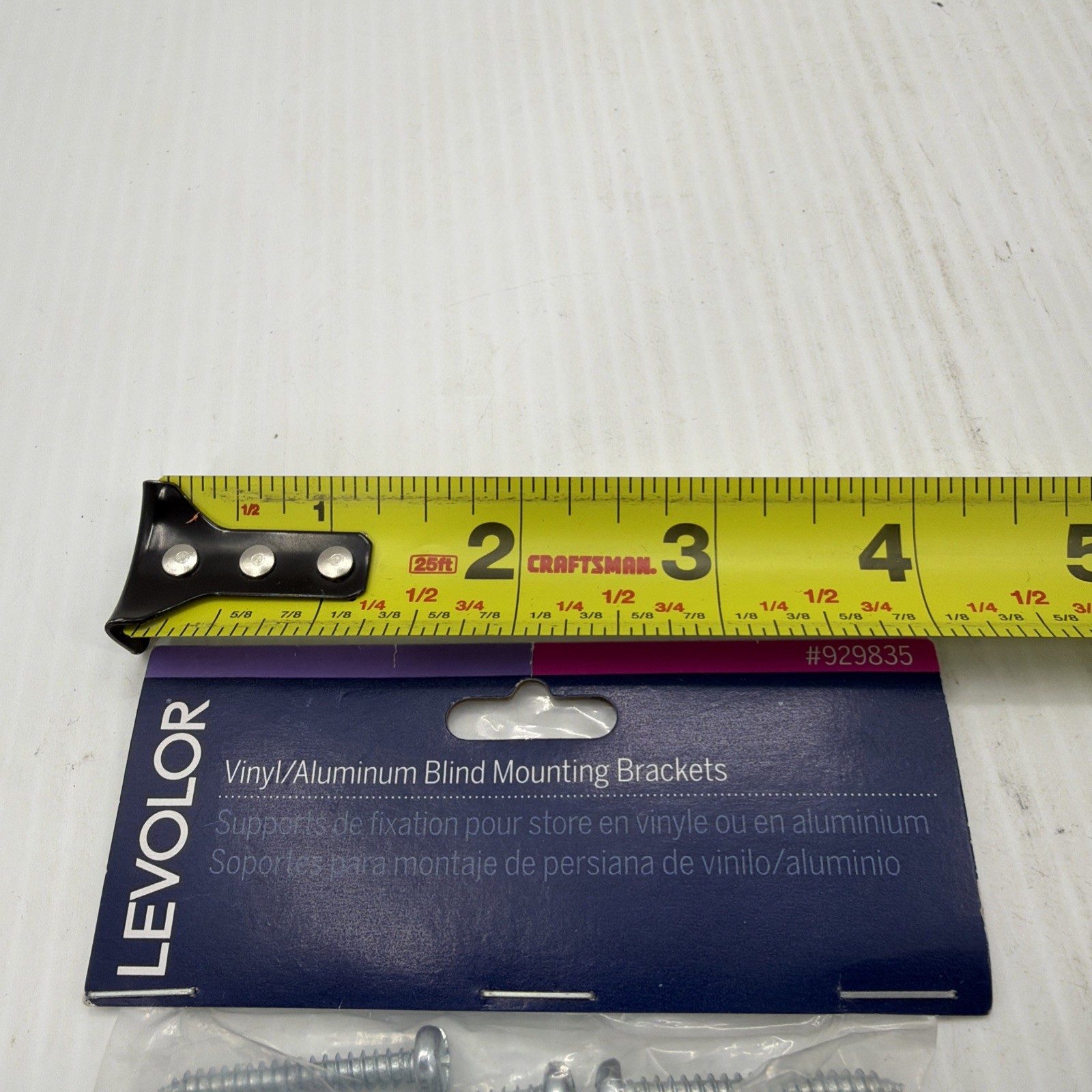 LEVOLOR Vinyl and Aluminum Blind Mounting Bracket Set #929835 NEW {67}