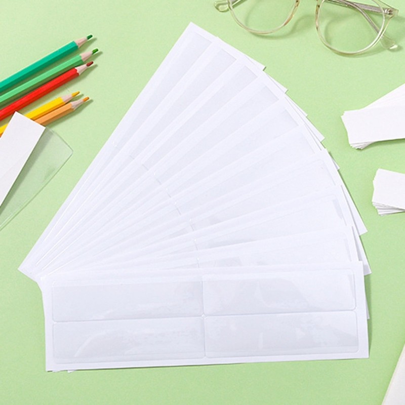 Transparent Adhesive Backed Label Sleeves For Organizing Documents Boxes