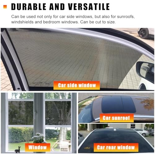 Ohleats 4 PCS Car Side Window Sunshade, 16.5″×15″ Static Cling Auto Shade