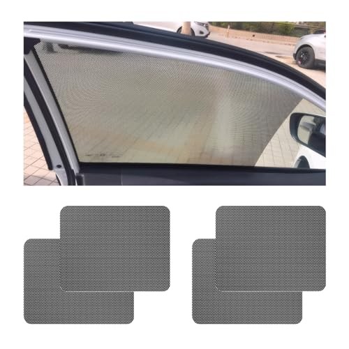 Ohleats 4 PCS Car Side Window Sunshade, 16.5″×15″ Static Cling Auto Shade