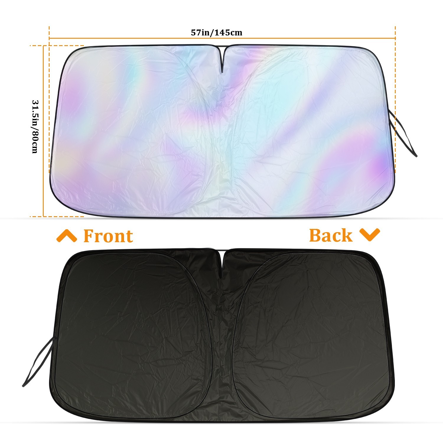 Universal Foldable Car Windshield Sun Shade | Heat Shield&UV Blocker | Most Cars