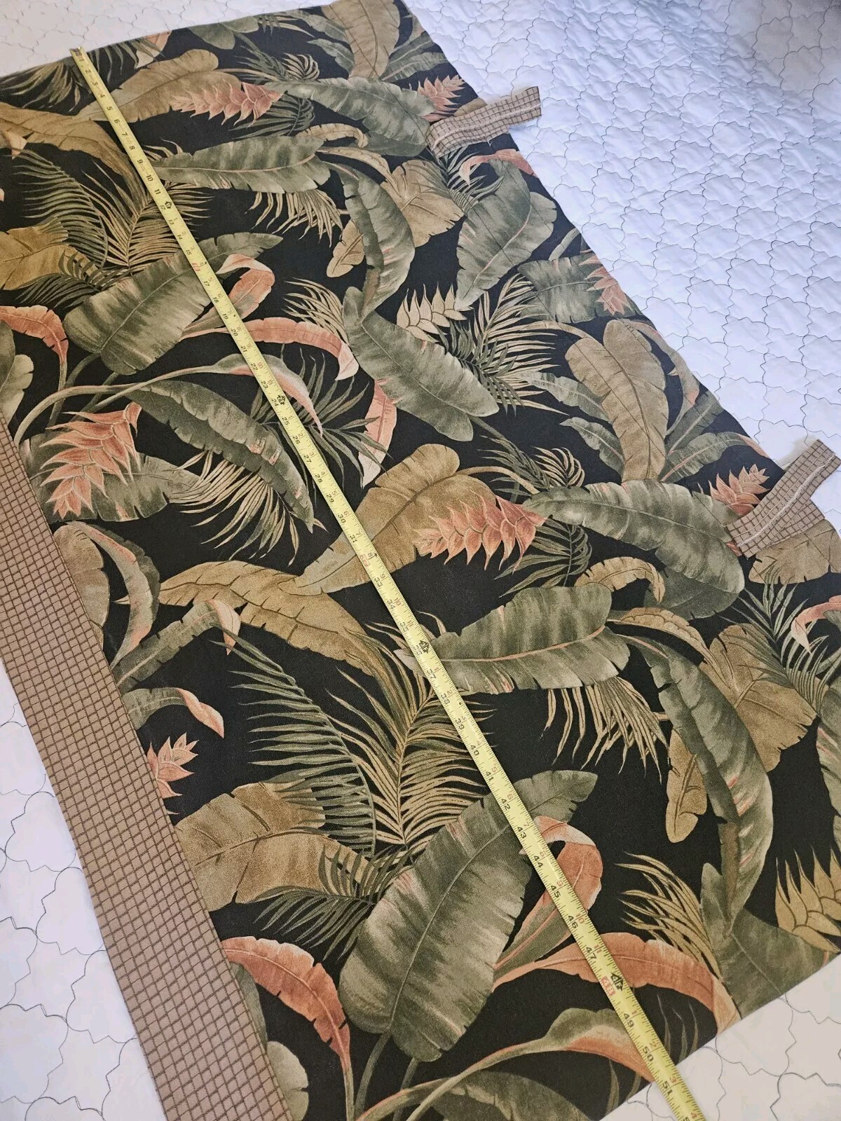 Thomasville 7pc Tahitian Black Sunset Valances 50W X 30H Sunrooms, Cafe Tiki bar