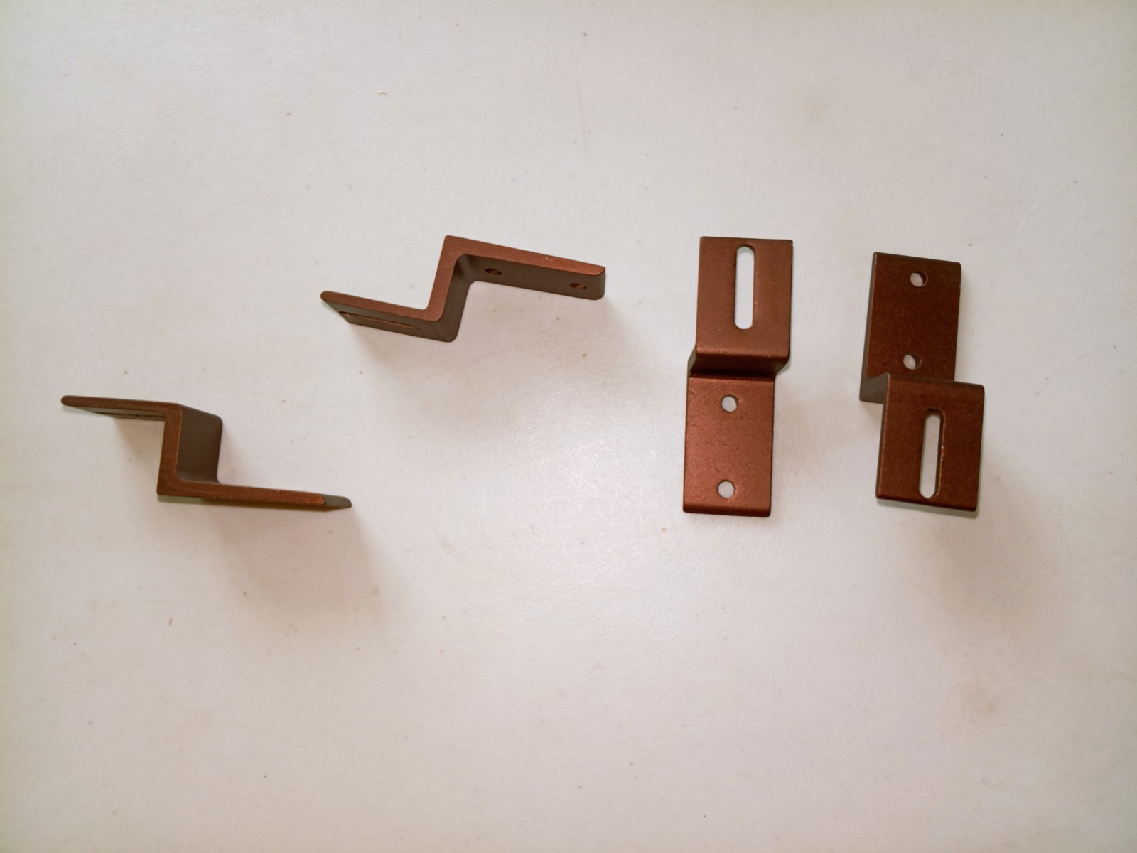 Kirsch ceiling mounted traverse rod 71131 metal Z brackets. 4 brackets. 510