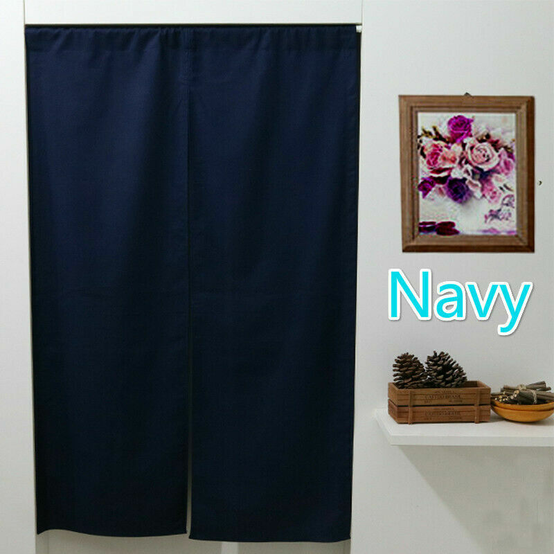 Plain Half Doorway Door Curtain Cotton Linen Kitchen Room Divider Home Adornment