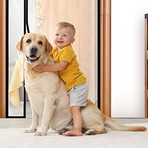 Transparent Reversible Left or Right Side Opening Insulated Door Curtain, Fits